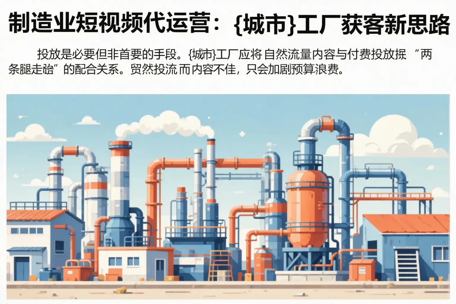 制造业短视频代运营:武陵工厂获客新思路