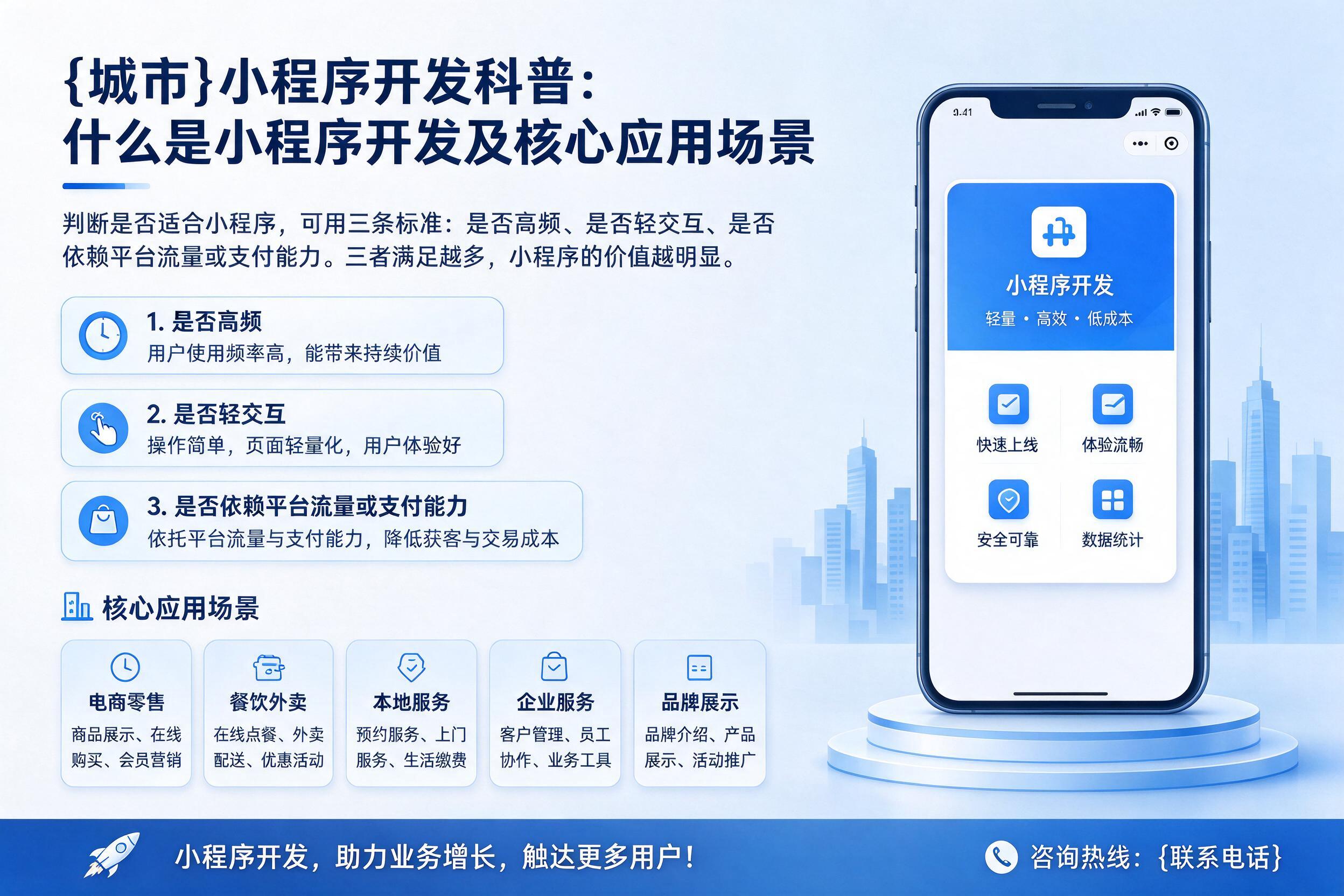 武陵小程序开发科普:什么是小程序开发及核心应用场景